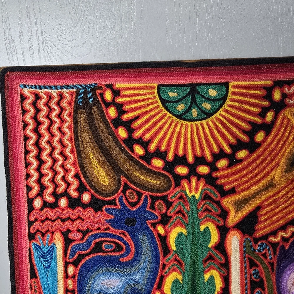 Huichol Yarn Art By Santos Daniel Camillo Jimenez